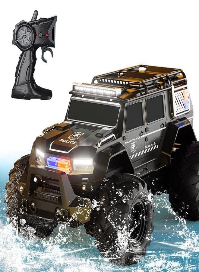 Giptoc 2.4G Amphibious RC Car for Kids | 360° Rotating Stunt Car with LED Lights | Waterproof Off-Road Climbing Truck | Remote Control Toy for Boys & Girls - Image 1